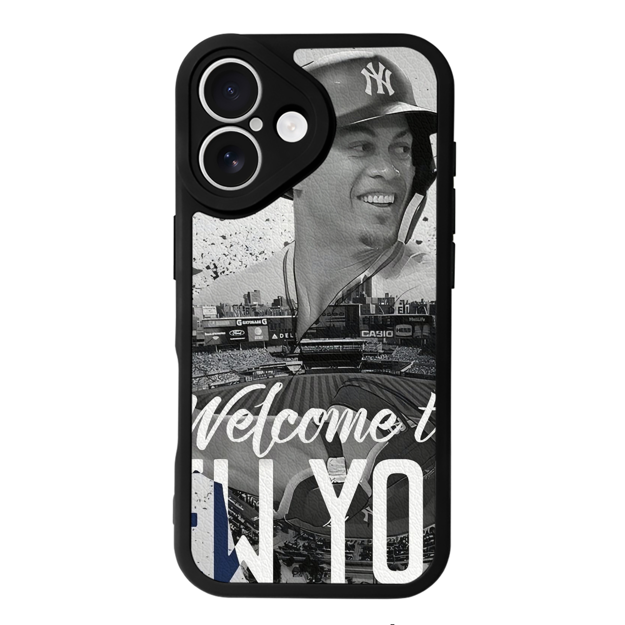Giancarlo Stanton 42 IPhone 16 Silicone Leather Case – UV Print, Lambskin Texture – Perfect Fit, Wireless Charging Compatible, Scratch Resistant, Precise Cutouts – Stylish Protection For IPhone 16